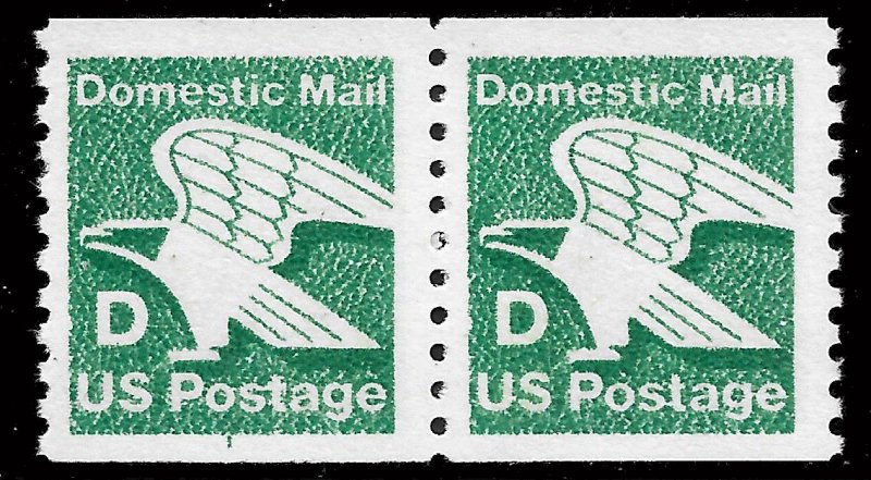 Sc 2112 22¢ D Rate Eagle Plate # Pair, MNH