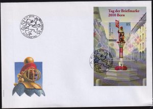 Switzerland 2010 Stamp Day Bern Mi.Bl.46 S/S FDC
