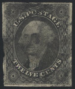 USA #17 VF/XF, four large margins, lovely cancel, Super! Retail $250