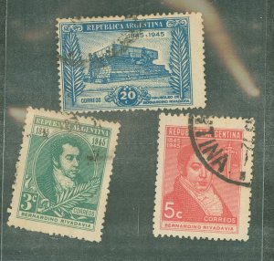 Argentina #544-46  Single (Complete Set)