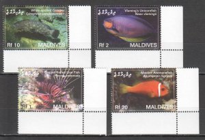 B0317 2007 Maldives Fishes Marine Life Fauna 1Set Mnh