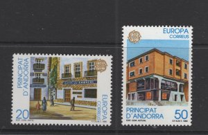 Andorra  (Spanish) #205-06 (1990 Europa Post Offices set)  VFMNH CV $1.95