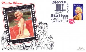 Benham (U.K.) Uo FDC #2967 Marilyn Monroe Hollywood Lubbock Texas 1995