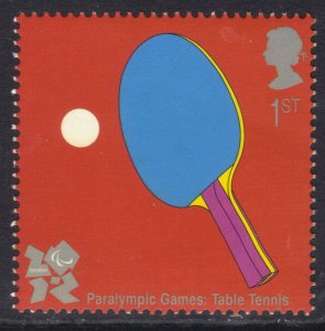 GB 2010 QE2 1st Olympic Paralympic Games Table Tennis Umm SG 3102 ( D739 )