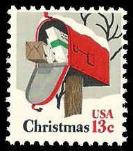 PCBstamps   US #1730 13c Christmas - Mailbox, MNH, (3)