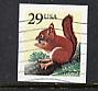 Scott # 2489   used  BP  single  Red  Squirrel