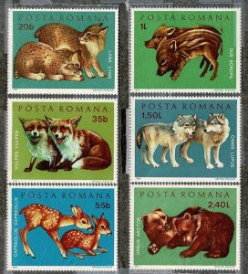 Romania #2315-20 MNH baby animals