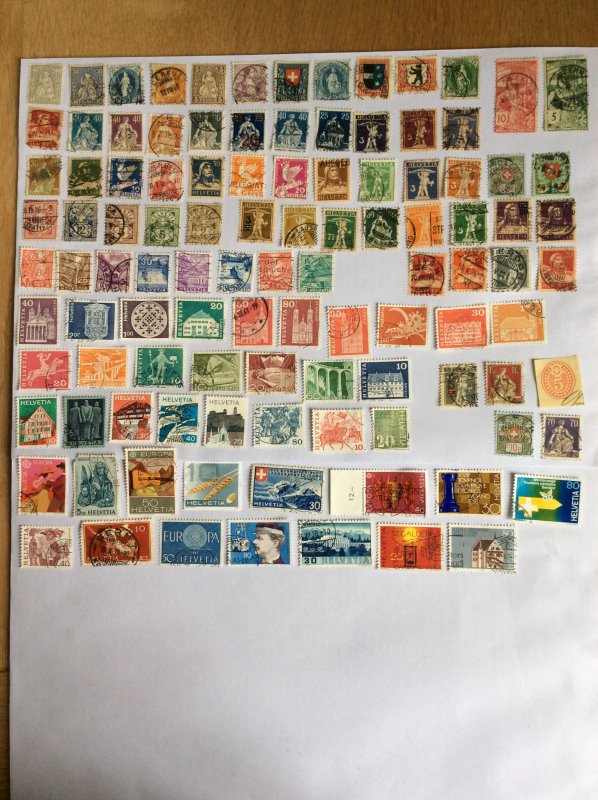 Switzerland 100+ stamps - Lot C