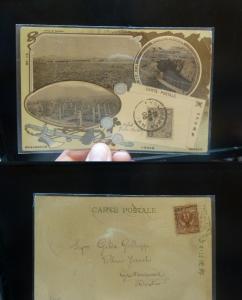 Japan 1/2 SN on 1906 PPC to Italy, 2c Italy stamp (6bel)