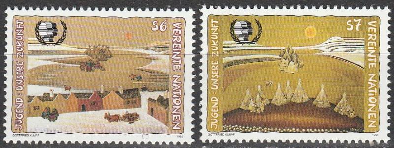 United Nations Vienna #184-5    MNH  (K190)