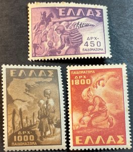 GREECE # 517-519-MINT/NEVER HINGED*---COMPLETE SET---1949
