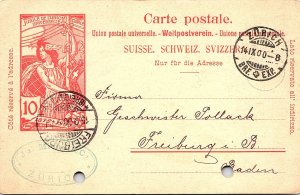 Switzerland, Government Postal Card