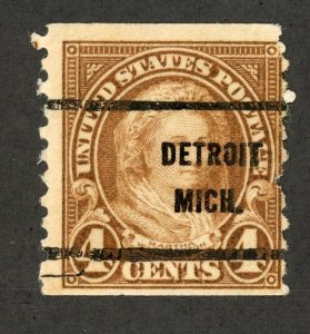 US 601 U  4c yellow brown 1923