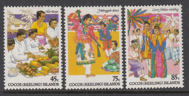 Cocos Keeling Islands 108-110 MNH VF