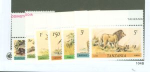 Tanzania #164/171 Mint (NH) Multiple (Animals)