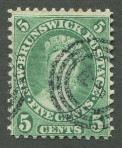 NEW BRUNSWICK #8 USED 7 3-RING CANCEL SCARCE