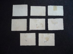 Stamps - India Charkhari - Scott# 28-31,33-36 - Used Part Set of 8 Stamps