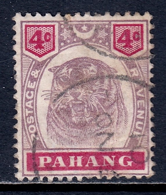 Malaya (Pahang) - Scott #14A - Used - Wrinkling, possible CTO - SCV $14.50