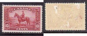 Canada-Sc#223- id10-unused hinged disturbed gum 10c Mountie-1932-