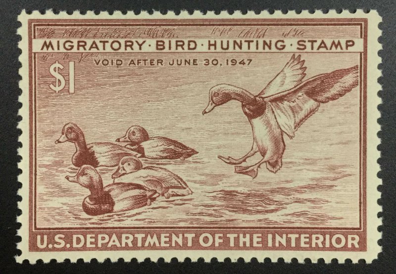 MOMEN: US STAMPS #RW13 DUCK MINT OG NH LOT #50203