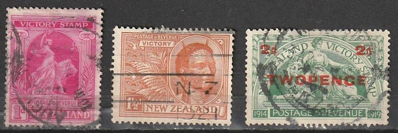 #166-67,174 New Zealand Used Victory Issues