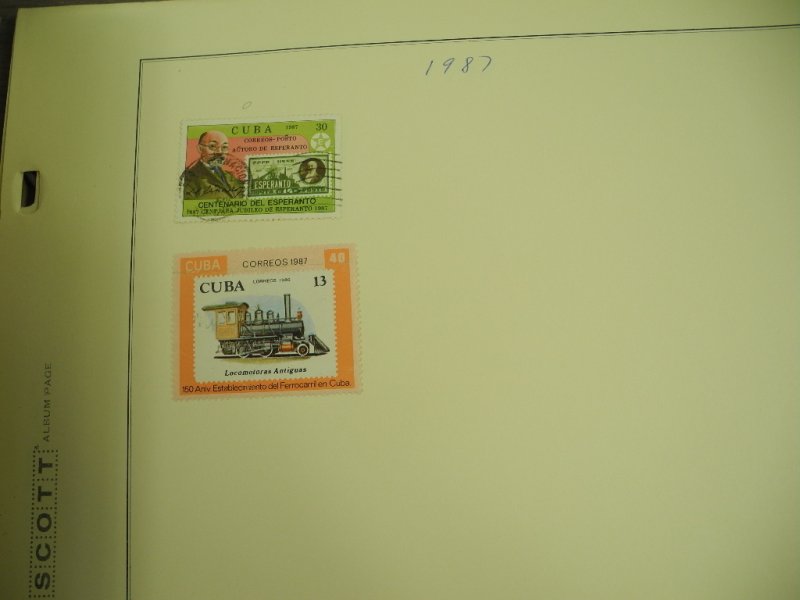 CUBA, 100s & 100s of Stamps mostly hinged on Scott pages