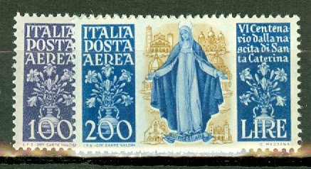 P: Italy C127-8 MNH CV $130