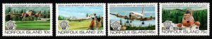 NORFOLK ISLAND SG304/7 1983 BICENTENARY OF MANNED FLIGHT MNH