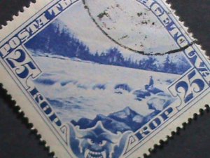 ​TANNU TUVA-1935 SC# 59  BEI-KEM RAPIDS- USED -VERY FINE- VERY HARD TO FIND