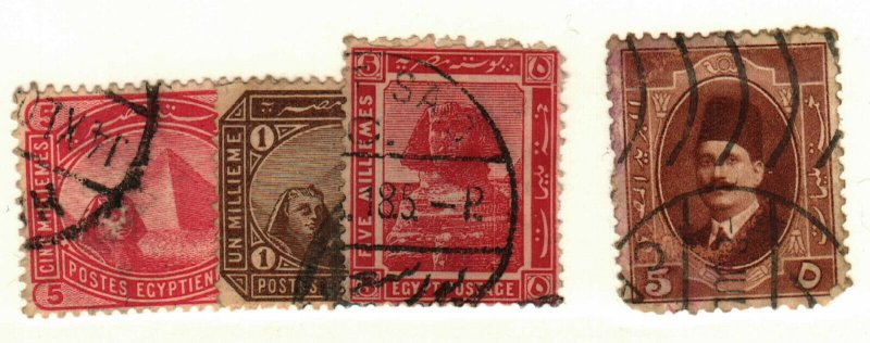 Egypt #43, 48, 66, 135 used