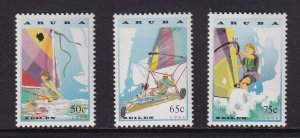 Aruba  #95-97  MNH  1993  Sailing sports