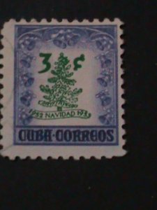 ​CUBA-1952-SC#499-CHRISTMAS TREE- MINT-VERY FINE WE SHIP TO WORLDWIDE