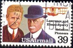  Lawrence, Elmer Sperry, Pilot, Inventor, USA SC#C114 used