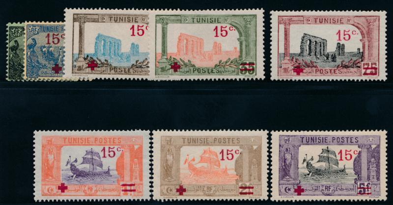 TUNISIA B12-B19 MINT LH SEMI POSTALS