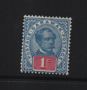 Sarawak 1901 SG36b 1 cent - mounted mint