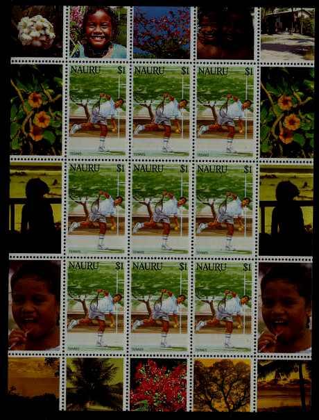 Nauru MNH m/s Tennis SCV24.75