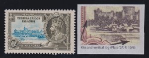 Turks & Caicos Islands, SG 189k, MNH Kite & Vertical Log variety