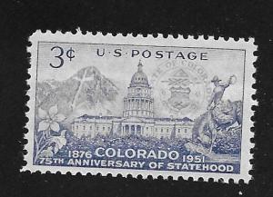SC# 1001 - (3c) - Colorado Statehood., MNH Single
