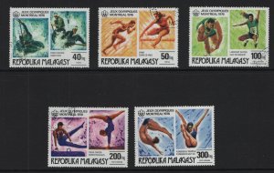 Malagasy Republic  #543-544,C153-C155 cancelled 1976 Olympic games Montreal