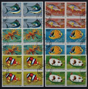 COMORE 1977 - Fishes /complete set in blocks