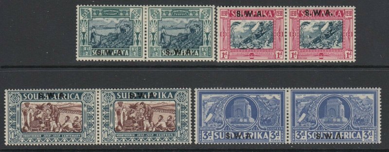 South West Africa, Scott B5-B8 (SG 105-108), MLH/HR