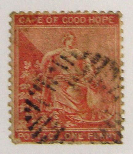 B225 Cape of Good Hope 16 1p rose U cv $25.00