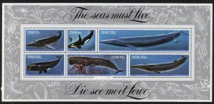 South West Africa 442a MNH Whales, Squid