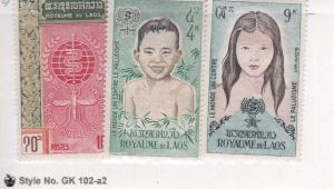 Laos, #74 - 75, mint set