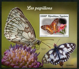 TOGO 2019 BUTTERFLIES  SOUVENIR SHEET MINT NEVER HINGED