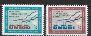 United Nations 185-86 UNIDO set MNH