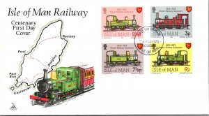 FDC Isle of Man 1973 - Railway - P1781