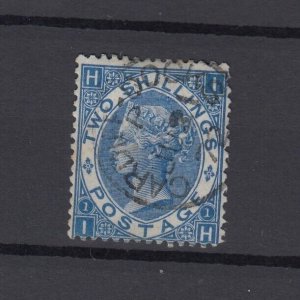 GB QV 1867 2/- Deep Blue SG119 Fine Used BP9707