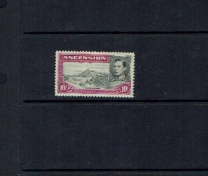 Ascension Island: 1938, King George VI definitive 10/- Perf. 13, SG 47b, MLH