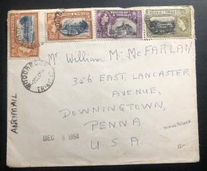 1964 Woodbruck Trinidad & Tobago Airmail Cover To Downing-town PA USA